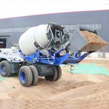 移动式自助上料搅拌车 自拌料混泥土搅拌车 全自动水泥搅拌车