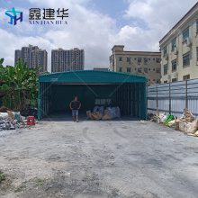 室外伸缩雨棚移动推拉蓬省时省力-山东青岛