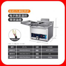 东贝电炸炉商用炸土豆片 电炸锅单缸双缸炸串炸薯条油条机