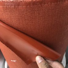耐高温硅钛合金防火布 软连接硅胶布单面加厚型 玻璃纤维涂层布