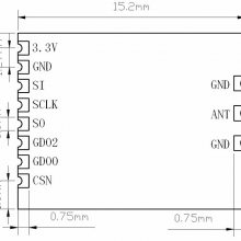 VT-CC1101MS-433Сߴ433mhzշһģcc1101nrf905