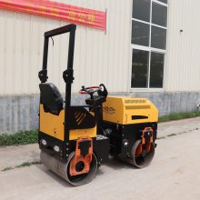 1.5吨小型压路机 回填路面用双钢轮压路机 座驾压实机