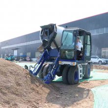 移动式自助上料搅拌车 自拌料混泥土搅拌车 全自动水泥搅拌车