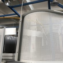 韶关宾馆定制白色冲孔铝单板 2.0厚弧形铝单板厂家