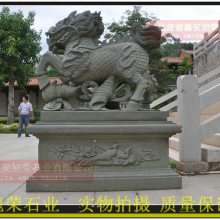 旭荣惠安石雕麒麟青石麒麟摆件麒麟石雕石雕狮大象动物