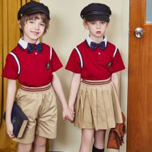 儿童校服幼儿园园服套装 夏季中小学运动男女生英伦风