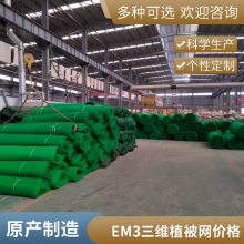 世杰三维固土网垫 黑色绿色植草护坡三 维植被网 绿化效果好