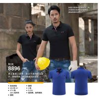 男士短袖t恤翻领2018夏季休闲男装t恤纯色衣服丝光青年上衣口袋款