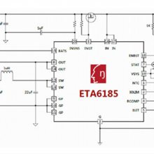 钰泰ETA6185F3W 可应用在苹果背夹 开关型单节锂电池充电芯片