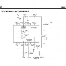 UTC友顺 3541 AB级立体声耳机驱动IC 内置静音功能