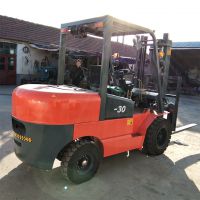 欧能供应四轮柴油叉车 物料装卸堆高车 三吨柴油叉车