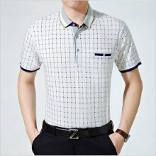 口袋商务衫爸爸夏装男式十三行服装批发市场四川泸州库存爸爸装中老年