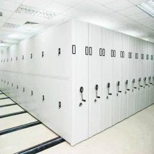 供应重 庆标准移动式密集型档案柜，手摇或电动式五层货架柜
