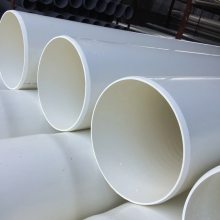 160大口径排水管 PVC白色圆管
