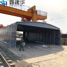 电动遮阳篷 活动棚架制作 户外仓储伸缩遮阳棚 直角雨蓬做法