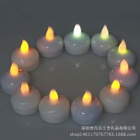 厂家供应环保浮水茶蜡 防水蜡烛灯 LED发光电子蜡烛 浮水蜡烛