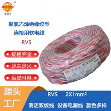 厂家生产红黑双色绞型电缆RVS2*1.0 金环宇电缆音响线 混批 取样