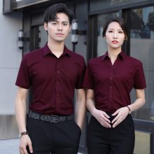 江门白衬衣男印字刺绣DP成衣免烫工衣商务正装