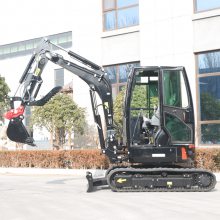 带夹子小型挖掘机农田果园挖掘松土钩机橡胶履带挖机