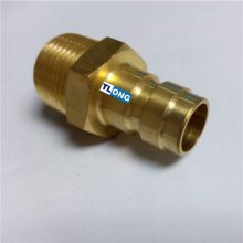 德式大号模具水咀运水接头HASCO标准东莞天翔生产快速快插接头黄铜直通