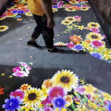 户外激光地面互动投影防水恒温一体机景点公园夜游网红打卡动感投影