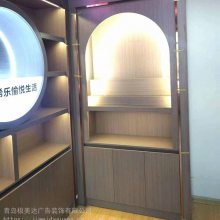 网红直播间产品展示架 定制加工木质展柜 陈列架 店铺设计装修