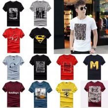 安徽批发男装短袖库存T恤时尚新款男装短袖靓仔男装上衣工厂批发