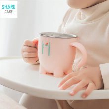 Sharecare宝宝316L不锈钢幼儿园家用杯子儿童防摔牛奶杯双层隔热杯子
