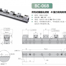 英达坤多工位虎钳加工中心批量夹具台钳并列式虎钳B型双向夹持模组化
