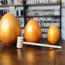 金蛋 各种型号金蛋河南厂家抽奖砸金蛋活动道具12CM15 20厘米活动金蛋