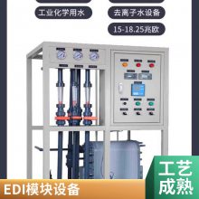 2t/hEDI超纯水设备 双机反渗透加EDI水处理机 小型纯水机