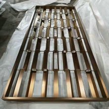 新中式不锈钢屏风 厂家直销花格纱画商业酒店KTV定制不锈钢屏风