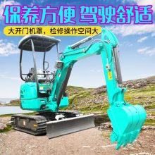 小型挖掘机 直销1吨微型小挖机 16履带式液压式挖钩机参数
