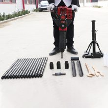 手持取芯勘探背包钻机爆破钻孔岩层取样打孔钻机燃油钻孔取芯机