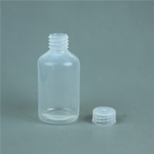 进口特氟龙窄口取样瓶高纯试剂储存瓶透明FEP溶液瓶250ml小口储液瓶