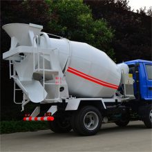 聚仁自动上料搅拌车 混凝土搅拌运输车 装载式混凝土搅拌车