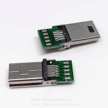 MINI USB 10Pͷ а庸ʽ PCB ͭ/ 10PINͷ