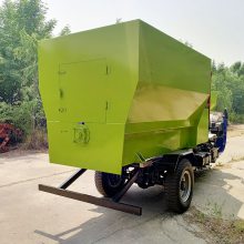 青海SL-4型全自动喂羊撒料车 出料均匀散装饲料撒料车 双侧饲料撒料车