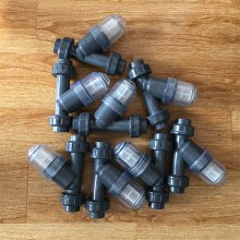 UPVC法兰过滤器 透明pvc法兰式过滤器 法兰塑料y型过滤器