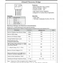 WRGBU1510 沃尔德1000V1***软恢复桥堆 WORLD授权代理商