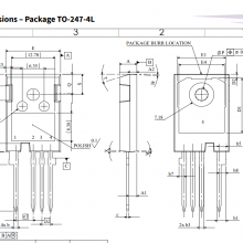 C3M0040120K 1200V 65A 40ŷ Discrete SiC Mosfet