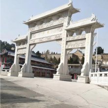 旅游景区石雕牌楼 石雕牌坊古建牌楼 石材牌楼