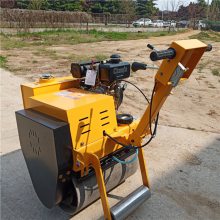 手扶压路机 小区建设排水沟压实小型压路机 压土机图片