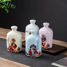 酒文化密封礼盒酒瓶 陶瓷酒瓶半斤250ml 迷你小酒壶批发