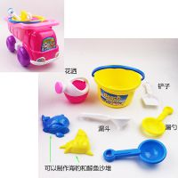 儿童沙滩车套装带小水桶漏斗漏勺铲子海豹鲸鱼立体模型花洒852