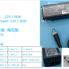 Delta laptop adaptor 12V 3A ADP-36PH AC DC power