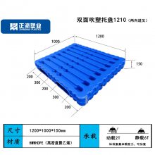 两向进叉 双面吹塑托盘 1200*1000*150mm 高密度聚乙烯材质 支持定制