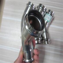 环压式弯头DN40-50 双卡压外丝三通DN63-65-70 不锈钢薄壁水管 直通76-80