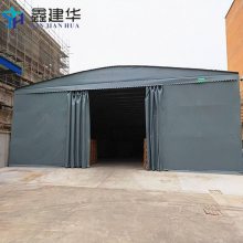 屋顶伸缩电动雨棚申请书-搭建大型仓库移动雨蓬的几种常见材料