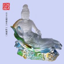 琉璃一叶观音_琉璃观音佛像厂_三十三观音佛教寺庙用品摆件